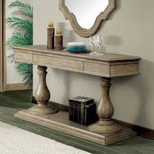 Laurel Foundry Modern Farmhouse Greber Pedestal Console Table Riverside Furniture Furniture Timeless Furniture