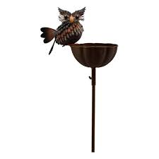 Kostenlose lieferung für viele artikel! Eule Auf Schale Futterplatz Vogel Garten Deko Vogeltreff