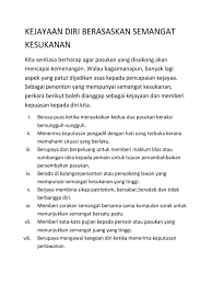 Wct kidss 2019 pupuk semangat kesukanan bagi anak muda. Kejayaan Diri Berasaskan Semangat Kesukanan