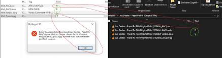 Geklickt, hat mir nicht geholfen. Kann Datei Nicht Offnen Wird Nicht In Den Explorer Ubernommen Allgemein Mp3tag Community