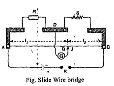 What Is The Meter Bridge? On Which Principle Does It Work? Explaining Its  Construction Obtain The Expression Determining Unknown Resistance With The  Of Meter Bridge. Given Necessary Diagram Also.
