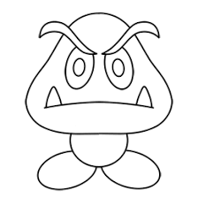 How To Draw A Goomba From Super Mario Brothers By Nintendo Super Mario Coloring Pages Mario Coloring Pages Super Mario Bros Party