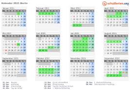 Overzichtelijke jaarkalender van 2021, de data worden per maand getoond inclusief weeknummers. Kalender 2021 Ferien Berlin Feiertage