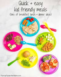 Whether you're cooking for a crowd or serving yourself, these food network recipes are the most popular around. Healthy Quick Kid Friendly Meals Breakfast Lunch And Dinner Ideas For Kids Family Food On The Table