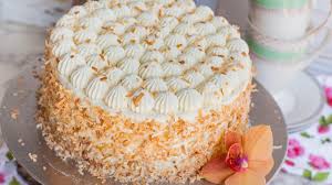 Mix on high until smooth and add more powdered sugar. Italian Wedding Cake The Best Coconut Cake Recipe With Coconut Whipped Cream Youtube