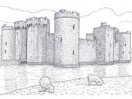 It's difficult to see past the castle walls, right? Great Castles Coloring Book
