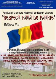 Consiliul judetean ialomița site vechi. Respect FaÈ›Äƒ De Patrie Concurs De CreaÈ›ie LiterarÄƒ La Muzeul BÄƒlceÈ™ti Realitatea De Valcea