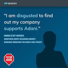 A people business, building warm, friendly and engaging relationships our insurance requirements for minimising risk for expeditions are complex and sam navigated the. Marsh And Mercer Ignoring Staff Wishes By Continuing Adani Coal Work Market Forces