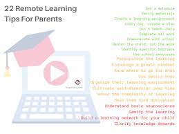 This puts learning on an equal platform for everyone regardless of geography. 22 Remote Learning Tips For Parents Helping At Home