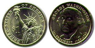 The melt value shown below is how valuable the coin's metal is worth (bare minimum value of coin). Presidential Dollars George Washington 1789 1797 D 2007 United States Coins 01 07 United States Coins 6 1 Dollar