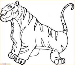 Pola gambar binatang untuk mewarnai. 19 Mewarnai Gambar Harimau Terbaik Lingkar Png