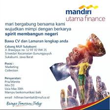Pinjaman ini dikhususkan untuk pemilik usaha yang sudah usahanya sudah berjalan. Mandiri Utama Finance Jam Kerja Erikochjonas