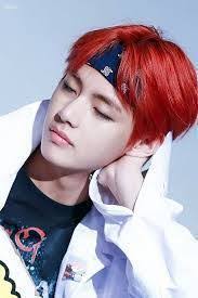 صور تايهيونغ من bts صور تاي تاي kim taehyung taehyung red hair taehyung