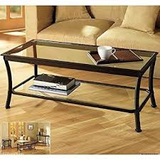 Coffee table glass top display | coffee table design ideas. Glass Coffee Table Low For Home And Living Room With Lower Shelf Storage In Bronze Color Frame Buy Online In Angola At Angola Desertcart Com Productid 39175832