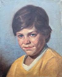 Richard Munsell Portrait Boy On Beach