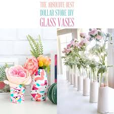 Simple glassware abounds at many dollar stores, but with a simple etching treatment, you can create a piece that looks custom. The Absolute Best Dollar Store Diy Glass Vases The Cottage Market