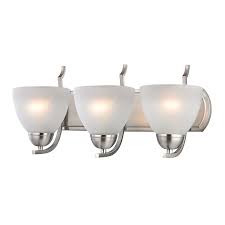 Whether you're looking for a vanity set with lights, a makeup vanity with lights or a few lights to go elsewhere, we can help. Westmore Lighting 3 Light Rutherford Brushed Nickel Led Bathroom Vanity Light In The Vanity Lights Department At Lowes Com