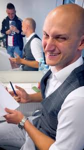 Michał Korościel jak zawsze przygotowany do Magazyny PGE Ekstraligi. 😊