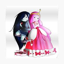 Marceline the vampire queen and princess bubblegum. Marceline And Bubblegum Posters Redbubble