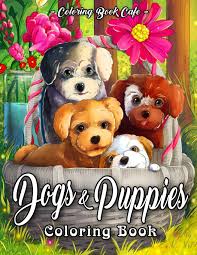 Plus, it's an easy way to celebrate each season or special holidays. Amazon Com Dogs And Puppies Coloring Book An Adult Coloring Book Featuring Fun And Relaxing Dog And Puppy Designs 9798706236595 Cafe Coloring Book Books