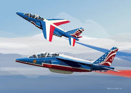 Réservation de billets d'avion et d'hôtels en un seul endroit. Damien Charrit Illustrateur Patrouille De France Avion Militaire Avion De Chasse