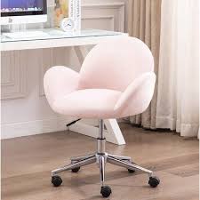 gold flamingo collin velvet task chair in 2021 task chair upholstered office chair adjustable office chair