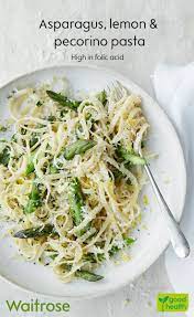Asparagus Lemon And Pecorino Pasta Waitrose Waitrose Food Pasta Dishes Recipes