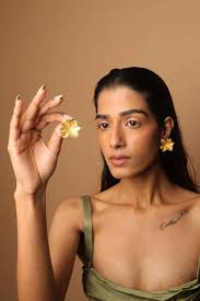 Buy Anatina Soft Gold Brass With 18K Gold Plating Rings