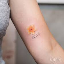 Yellow Flower By Tattooist River Frangipani Tattoo Yellow Flower Tattoos Yellow Tattoo