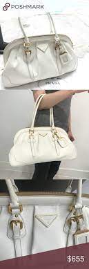Prada Cinghiale Leather Bag Bianco Genuine Ostrich Leather Black Leather Bags Ostrich Leather