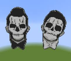 Maybe you would like to learn more about one of these? Pixel Art Minecraft Skull Painting Painting Inspired
