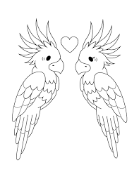 There are tons of great resources for free printable color pages online. Printable Cockatoo Couple Coloring Page