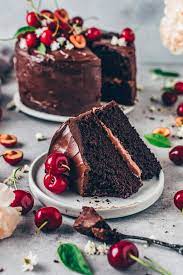 schokoladenkuchen mit kirschen veganer schokoladenkuchen schokoladen kuchen vegane schokoladenkuchen