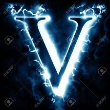 Sv sv letter design logo logotype icon concept with serif font and classic elegant style look. Lightning Letter V Stock Photo Picture And Royalty Free Image Image 46712284