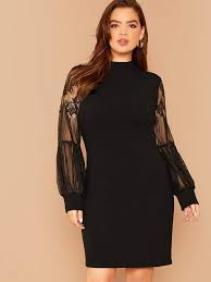 20 Plus Size Dresses Under 20 Priiincesss Lantern Sleeve Dress Plus Size Dresses Stand Collar Dress