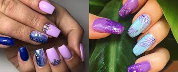 Solid color nails can be said to be the most minimalist nail style. Top 50 Best Blue And Purple Nail Ideas For Women Two Tone Royal Designs