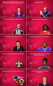 Funny greeting card for valentine's day, vector. Nfl Memes On Twitter Here S This Year S Batch Of Nfl Themed Valentine S Day Cards