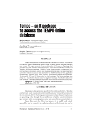 Utilizarea conţinutului acestui website, cu titlu explicativ, în articole. Pdf Tempo An R Package To Access The Tempo Online Database