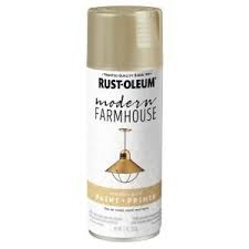 Rust Oleum Modern Farmhouse 11 Oz Metallic Gold Spray Paint 6 Pack 339864 The Home Depot Metallic Gold Spray Paint Gold Spray Paint Metallic Gold Paint