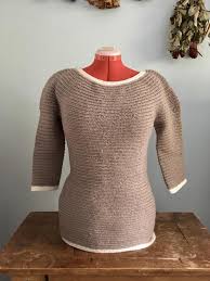 The viking knit is still popular today. Viking Brown White Wool Sweater Nalbinding Knit Crochet Etsy