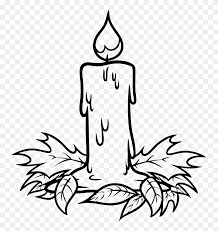 There are 147 white candle clipart for sale on etsy, and they cost $4.42 on average. Christmas Candle Clipart Black And White Vector Library Christmas Candle Drawing Png Transparent Png Full Size Clipart 5601749 Pinclipart
