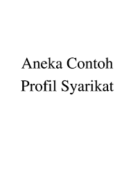 Surat dinas adalah surat yang dibuat oleh instansi resmi atau dinas yang berguna untuk berbagai kepentingan tertentu. Doc Contoh Profil Syarikat Hisyam Ali Academia Edu