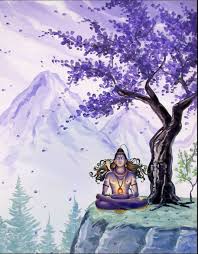 Lord Shiva Wallpaper As Adiyogi In Creative Art Painting Canvas Art Tree Painting Night Painting