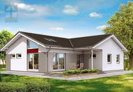 Klassischer Winkelbungalow Mit Satteldach Der Firma Hausfreu De Haus Bungalow Haus Bauen Haus