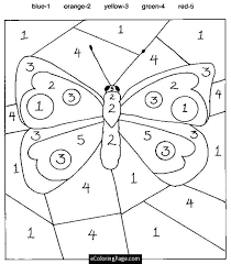 These preschool coloring sheets will support your kid recognize numbers and count to ten. Number Coloring Pages Butterfly Coloring Page Kindergarten Colors Numbers For Kids