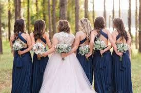 Navy Blush Wedding Dresses And Bouquets Groveland Florida Rustic Bridesmaid Dresses Blush Wedding Gown Navy Bridesmaid Dresses