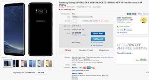 Verizon wireless is one of the largest cell phone providers in the united states. Samsung Galaxy S8 Verizon Unlocked Currently Going For Under 700 In Us Gsmarena Com News