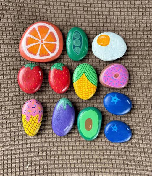 Painted Rocks Play Food - Etsy