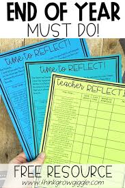 End Of The Year Teacher Reflection Teacher Reflection Student Reflection End Of Year