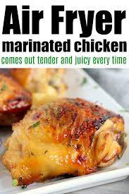 Air Fryer Teriyaki Chicken Thighs Are Here Homemade Teriyaki Sauce Makes These Chic Air Fryer Recipes Healthy Chicken Fillet Recipes Air Fryer Recipes Chicken